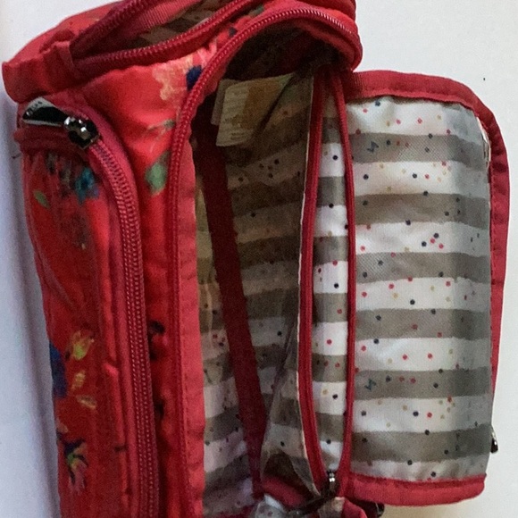 Lug Red Floral Cosmetic Bag - Picture 3 of 9